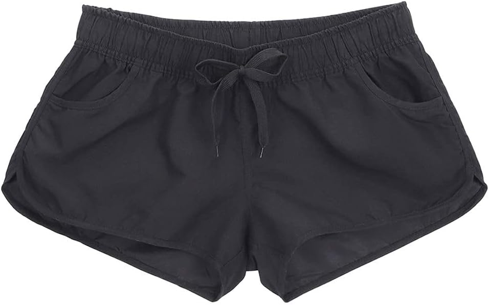 ESTAMICO Women Board Shorts with Liner Quick Dry UPF 50+ Drawstring Floral Print Swim Trunk with Pockets