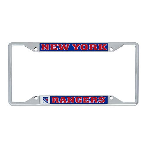 Desert Cactus New York Rangers Car Accessories NHL Team National Hockey League Metal License Plate Frame and Tag Holder for Front or Rear of Car (Traditional)