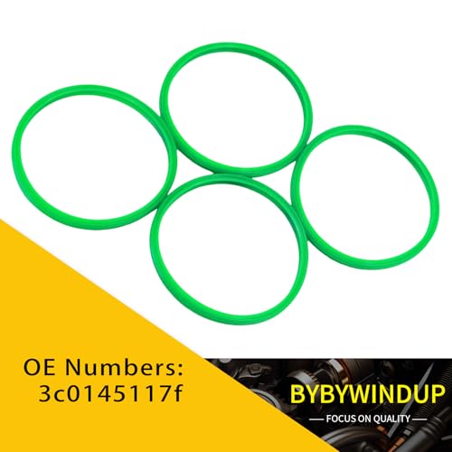 Bywindup 4 Stück O-Ring Ladekühler Booster Rohrdichtungen kompatibel mit A-u-di V-W S-koda Seat 3C0145117 1J0145117J