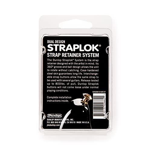 Sistema Dunlop Dual Design Straplok, latão