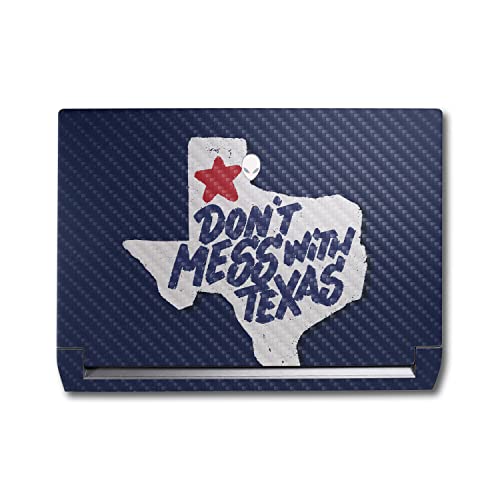 Image of MightySkins Carbon Fiber Skin Compatible with Alienware M17 R5 (2022) Full Wrap Kit - Dont Mess with Texas | Protective, Durable Textured Carbon Fiber Finish | Easy to Apply | Made in The USA