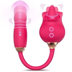 QINMIJIA Rose Sex Toy Thrusting Dil...