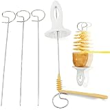 Sxhdff Cortador de Patatas en Espiral, Tornado de Patata, Cortador Torre Patatas, Reutilizar, Manual, para Frutas, Cebollas, Fritas