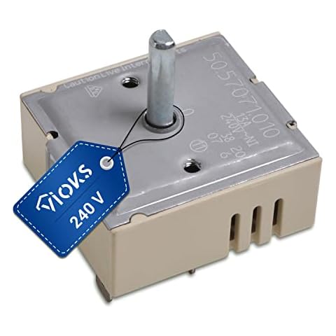 VIOKS Energieregler 1kreis Ersatz für EGO 50.57071.010 für AEG 315078824/2 Kochfeld Herd mit Backofen/Knöpfe & Schalter für Backöfen & Herde Cover