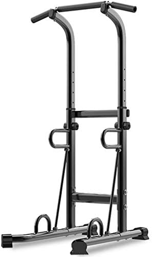 DXIN Home Use Power Tower,Adjustable Dip Station Pull Up Bar,Dip Station,Pull-Up Bar,Push-Up Grips,for A Varied Home Workout,Load 150KG Black (Color : Black, Size : 9068188cm)