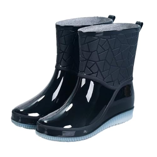 Women's Boots Outdoor Rain Boots Four Seasons Non-Slip Wear-Resistant Ladies Waterproof Shoes