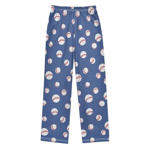 Pajama Pants Baseball Blue Tile Long Sleep Pants Lounge Bottoms2