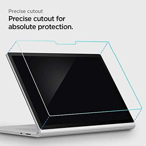 Protetor de tela de vidro temperado da Spigen projetado para Surface Book 3 (13,5 polegadas/2020) [d