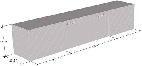 Miniatura 6 de Meble Furniture Luxe BL-EF - Soporte flotante para TV de hasta 80 pulgadas, moderno centro de entretenimiento de alto brillo de 72 pulgadas,