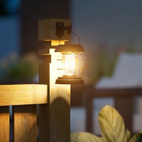 Linterna para camping solar e impermeable con asa para apagones en el hogar 7