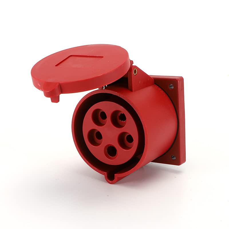 IEC60309 Waterproof CEE Industrial Connector Socket 5Pin 16A 380V-415V 3P+E+N IP44 (Type-5）