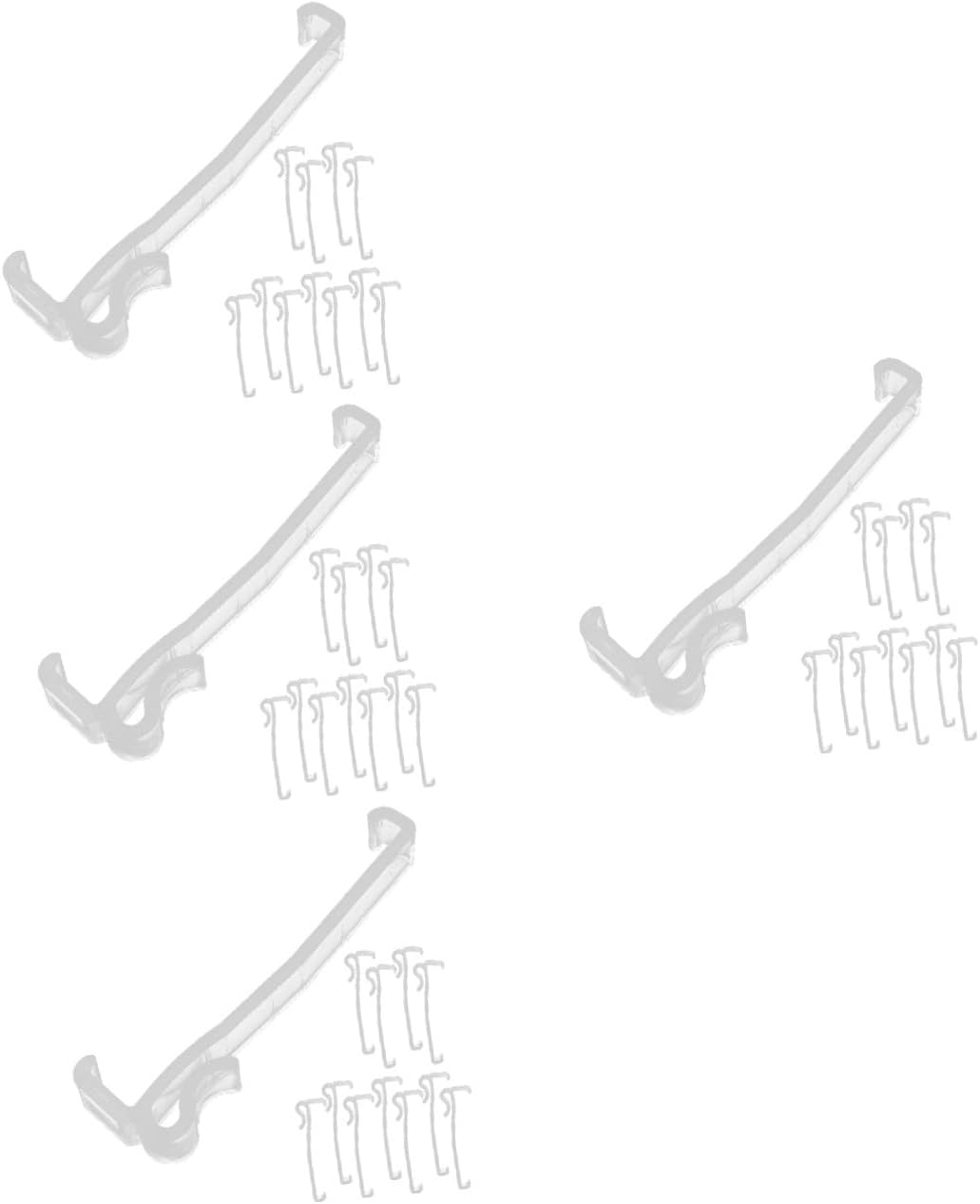 Alipis 48pcs Valance Clips for Horizontal Blinds Transparent Installation Tool for Vertical Valance Easy to Install No Drilling Required for