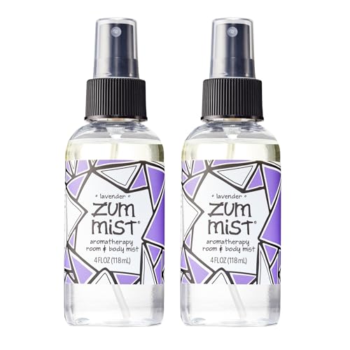 Indigo Wild Zum Mist Room & Body Spray - Aromatherapy Essential Oil Spray - Natural Body Mist & Room Spray - Lavender Scent - 4 fl oz (2 Pack)