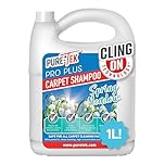 Pure Tek Carpet Cleaner Shampoo 1L - Carpet Cleaner Solution for Machines, Heavy Duty Stain Remover Liquid, Deep Cleaning Detergent to Neutralise Pet Odour & Urine Stains, Works with All Machines