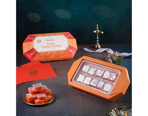 Image of Haldiram's Nagpur Royal Orange Burfee 250g (Pack of 2) | Premium Indian Mithai | Authentic Taste | Ideal for Gifting & Festivals | Vacuum Packed for Freshness