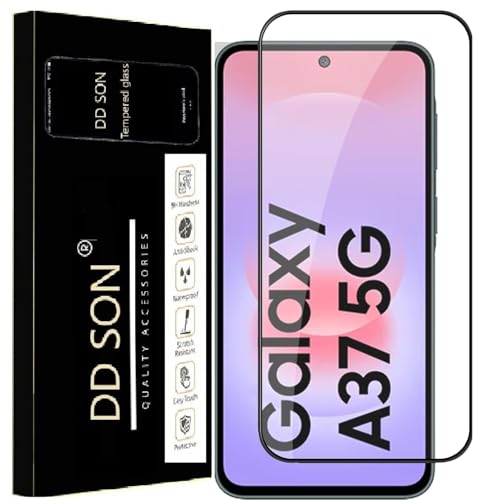 Image of DD SON Premium HD+ Tempered Glass Screen Protector Guard Compatible For Samsung Galaxy A37 5G (6.7 Inch, Pack of 1) Edge to Edge Coverage With Easy installation kit for Smartphone