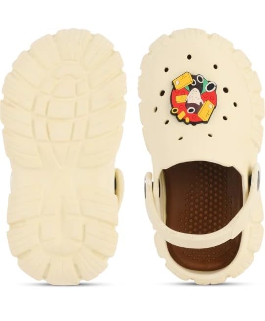 Image of GIMME ! Little Monkey, Toddler Clogs Slippers, 12 Months to 6 Years, Baby Boy, Waterproof, Lightweight, Cute Cartoon Fun Charms, Pink, Non-Slip Sole