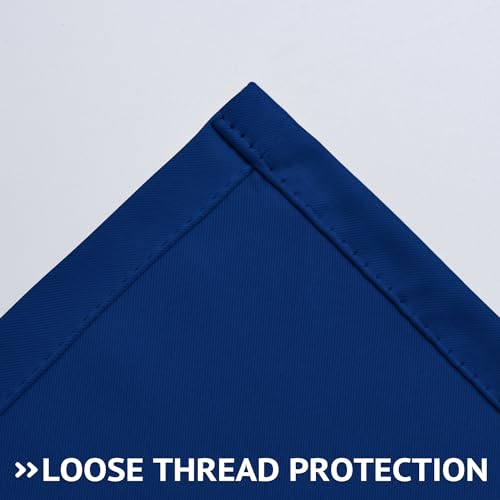 Image of COSVIYA Grommet Room Darkening Royal Blue Curtains 45 inch for Bedroom | Light Blocking Insulated Thermal Curtains for Living Room, Blackout Thick Polyester Window Drapes,38x45 inches, 2 Panels