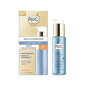 RoC Multi Correxion 5 in 1 Anti-Aging Daily Face Moisturizer with Broad Spectrum SPF 30 & Shea Butter, Skin Care Routine, 1.7 Ounces (Packaging May Vary)