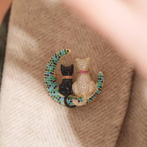 Image of Fashion Cute Crystal Animal Brooch Pins for Women Girls Cat Bird Corsage accessory Pin delicate accessory Party Ceremony