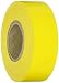 Brady Yellow Flagging Tape for Boundaries and Hazardous Areas - Non-Adhesive Tape, 1.188" Width, 300' Length (Pack of 1) - 58347
