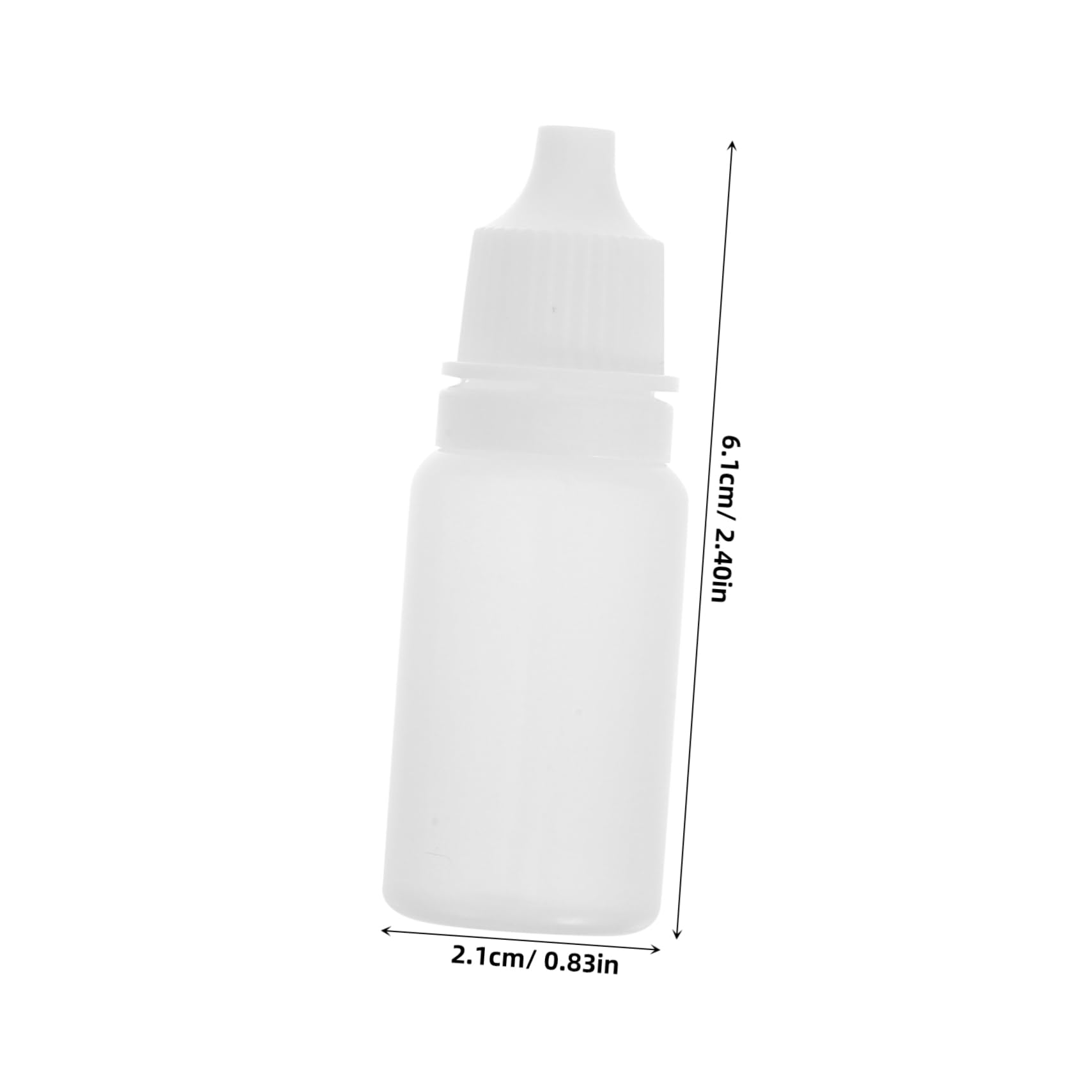 FUNOMOCYA Mini Portable 10ml Plastic Squeeze Bottles Refillable for Eye Drops Easy to Use Dropper Bottle Travel Dispensing Bottles