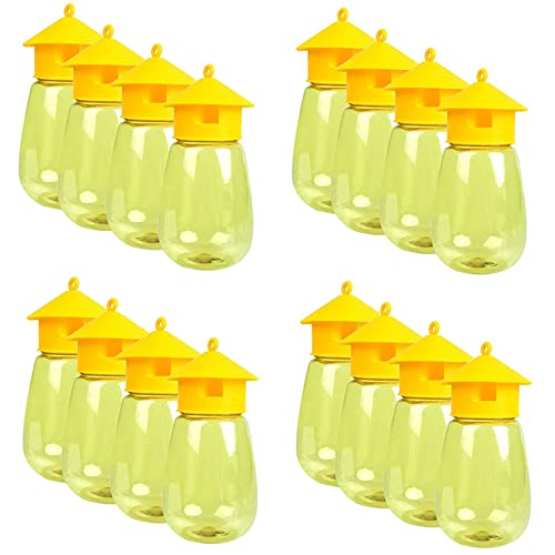 Tlilyy Paquete de 16 Trampas Reutilizables para Moscas, Trampas para Moscas de la Fruta Fly Catcher Outdoor