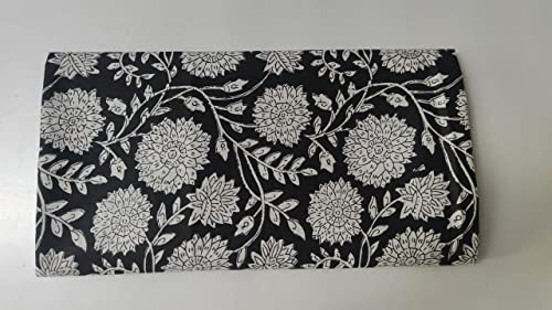 Image of Floral Printed Cotton Fabric Cloth Hand Block Print Fabric Women Material Running Jaipuri Hand Block Printed Women Dress Material Kurtis Natural 44 inch Inches Width 2.5 Meter (Pattern 7)