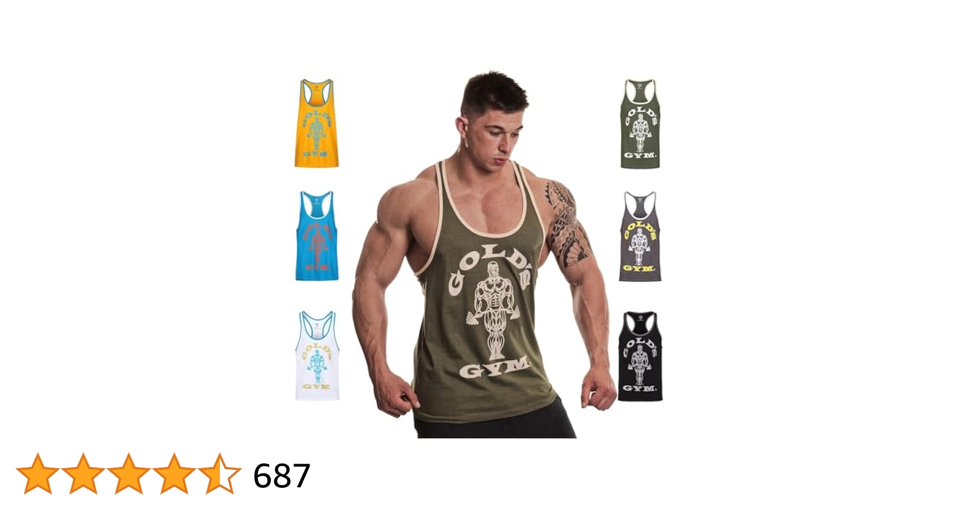 SERGIO'S MUSCLE PIT ・GATOR'S GYMタンクトップ￼ Magiftbox Men's Muscle Gym Workout Stringer Tank Tops