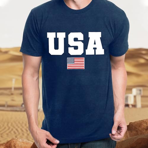 USA 4th of July Shirts for Men American Flag Short Sleeve Patriotic Independence Day Tee Top2