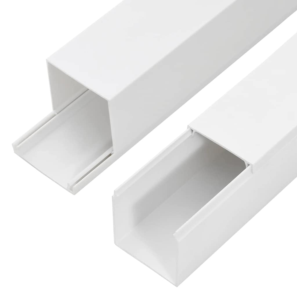 Mangloder Tubos de instalación 33 x 33 mm 30 m PVC Canaleta de Cable Gestión de Cable Gestión de Cable Caja Caja de Cable Espiral de Cable Bandeja de Cable para Oficina y Hogar, Versátil, Resistente