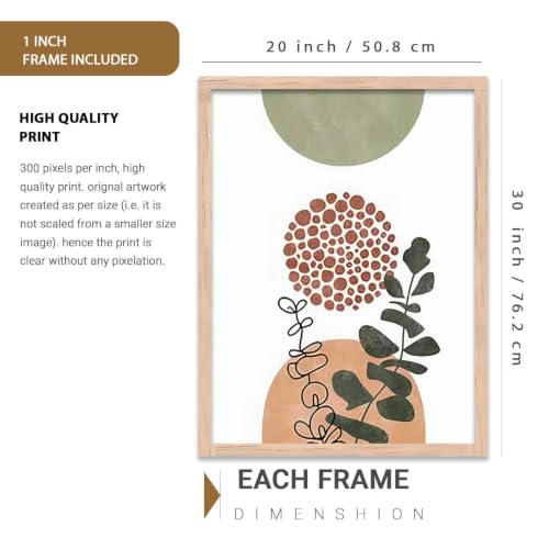 Image of kotart Classic Boho Art Home Decoration Paintings With Frame For Living Room Bed Room Hotel Wall Decor Digital Reprint Set of 3