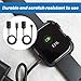 2PCS Magnetic Smartwatch Charger Compatible with Samsung Galaxy Fit 3,USB+Type C Charging Cable 1M - Black