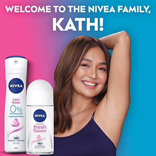 Nivea Fresh Fresh Flower, Roll-On - Free Alcohol, Antiperspirant Deodorant thumb #6