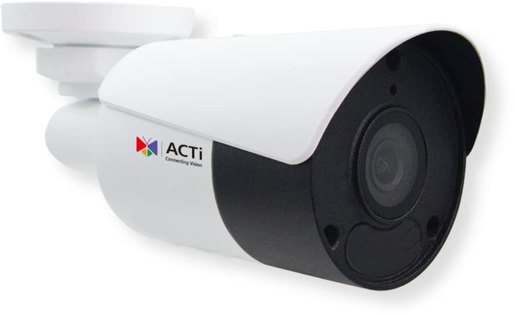 ACTiZ310 8MP Mini Outdoor Bullet with D/N, Adaptive IR, Superior WDR, SLLS, Fixed Lens with f2.8mm/F1.6, H.265 Compression, Up to 50m IR Distance, White