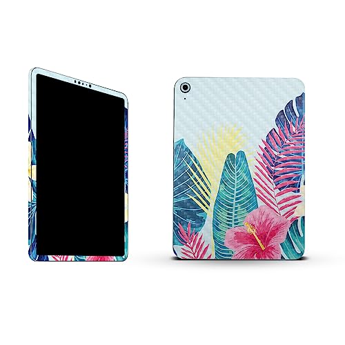 Image of MightySkins Carbon Fiber Skin Compatible with Apple iPad 10.9 inch 10th Gen (2022) Full Wrap Kit - Summer Vibes | Protective, Durable Textured Carbon Fiber Finish | Easy to Apply | Made in The USA