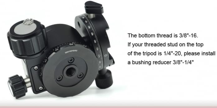 SUNWAYFOTO XB-44DDHi Tripod Ball Head w Arca Compatible Panning QR Clamp Low Profile 88lb Max Load