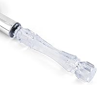 Vista 3 de Esparcidor de mantequilla de acero inoxidable con mango de cristal, multiusos, herramientas de cocina de mantequilla para queso suave, mantequilla