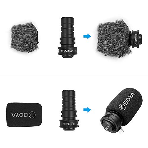 Docooler Boya BY-DM100 Microfone Condensador Cardióide Estéreo Digital Soberbo Som para Android USB