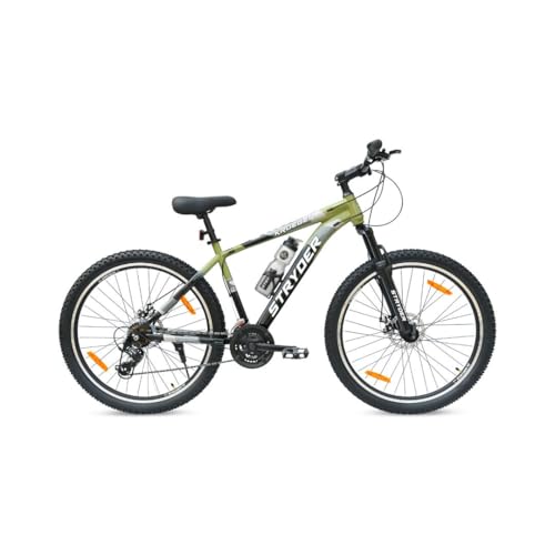 Image of Stryder 27.5T Krueger Mountain Cycle for Men & Women with Front Suspension and Dual Disc Brake | Multi-Speed Cycle - Ideal for 12+ Years (Frame: 18 Inches) (Sage Green & Black)