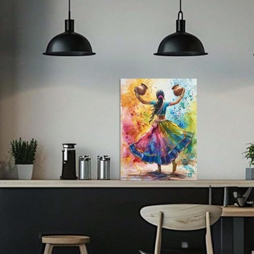 Peinture sur toile murale vintage et affiche de danse pour decoration haut de gamme
