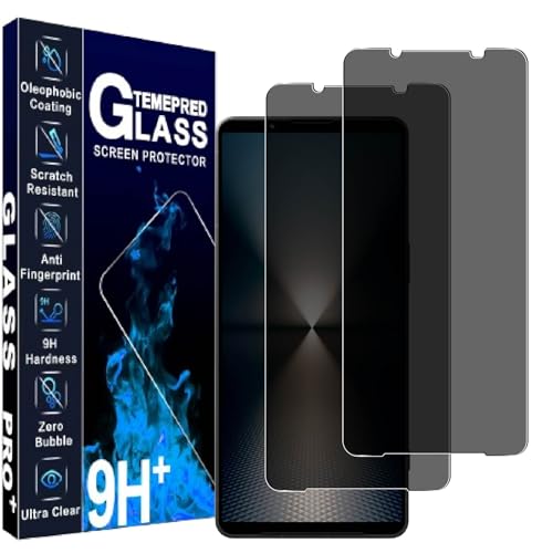 対応 Xperia 1 VI ガラスフィルム 覗き見防止 【2枚セット-国産旭硝子素材】Xperia 1 VI SO-51E SOG13 XQ-EC44 ぞき見防止 フィルム エクスペリア1VI 液晶保護 強化ガラス 超薄 硬度9H 横から見えない 飛散防