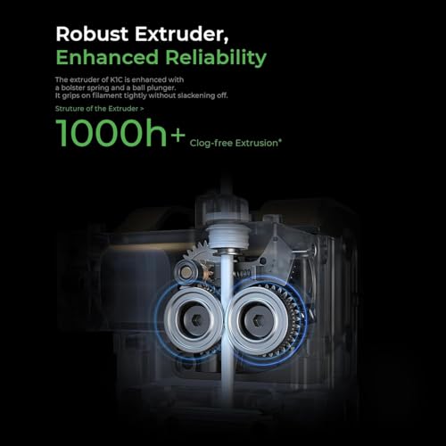 Creality Official K1C Extruder Kit Without Motor,Upgrade Direct Drive Extruder Kit,Dual Gear Feeding Extrusion Kit für K1/K1 MAX/K1C/Ender 3 V3/3 V3 Plus 3D Drucker – Bild 3