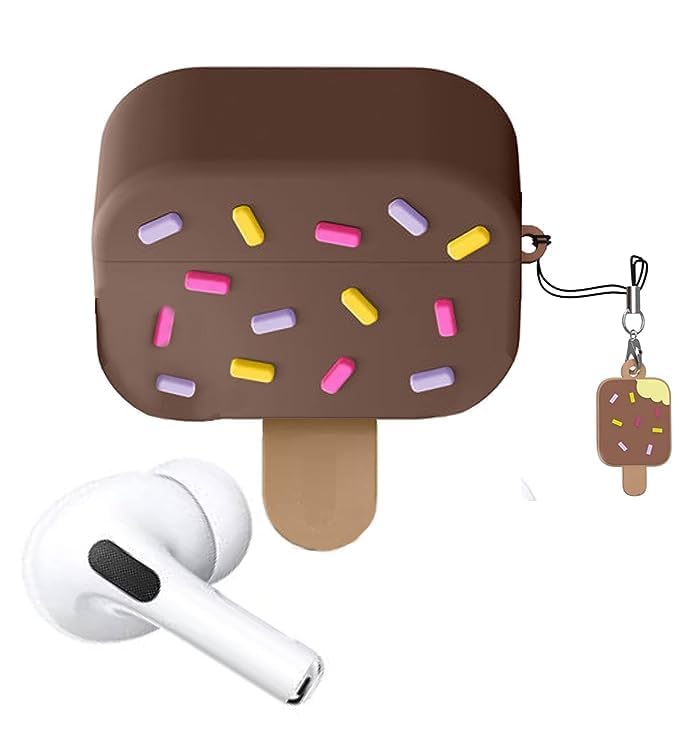 Image of Airpods Pro 2 Protective Liquid Silicone Case for AirPods (Ice-Cream Choc)