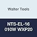 Walter Tools NTS-EL-16 010W WXP20 Carbide NTS Threading Inserts, External Thread, Full Profile, Whitworth (Pack of 10)