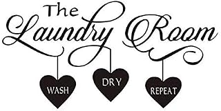 The Laundry Room Wall Sticker Laundry Signs Mural Art Interior Design for Hotel Home Decor