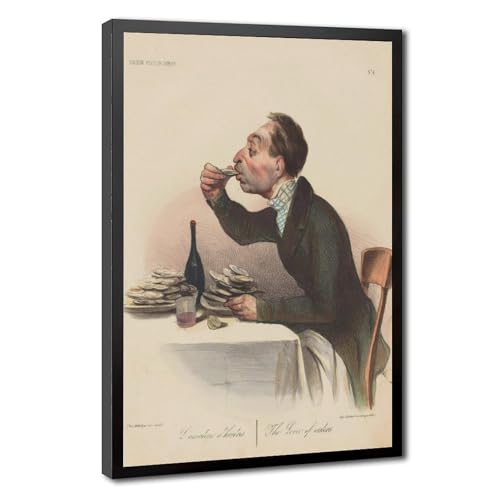 Toile The Lover of Oysters Daumier cadre suspendu pour salon elegant