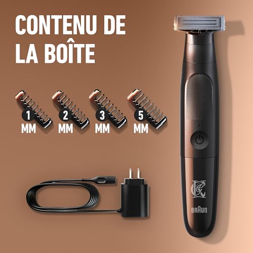 King C Gillette Tondeuse Barbe Style Master Plus avec 4 sabots - 6