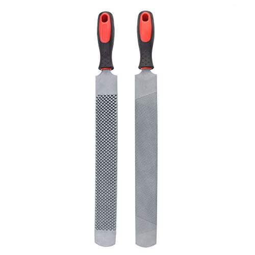 Lima de Acero de Alto Carbono Profesional para Recortar Cascos de Caballo, Escofina de Doble Cara, Herramienta de Herrador, Diseño Ergonómico y Duradero para el Cuidado de