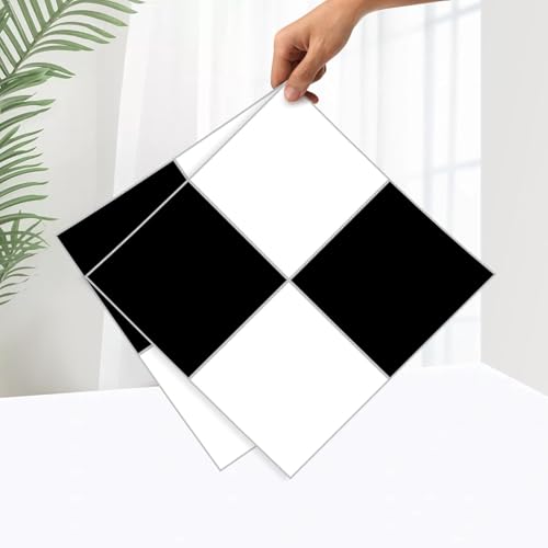 Lareko Marble Checkered Peel and Stick Tiles